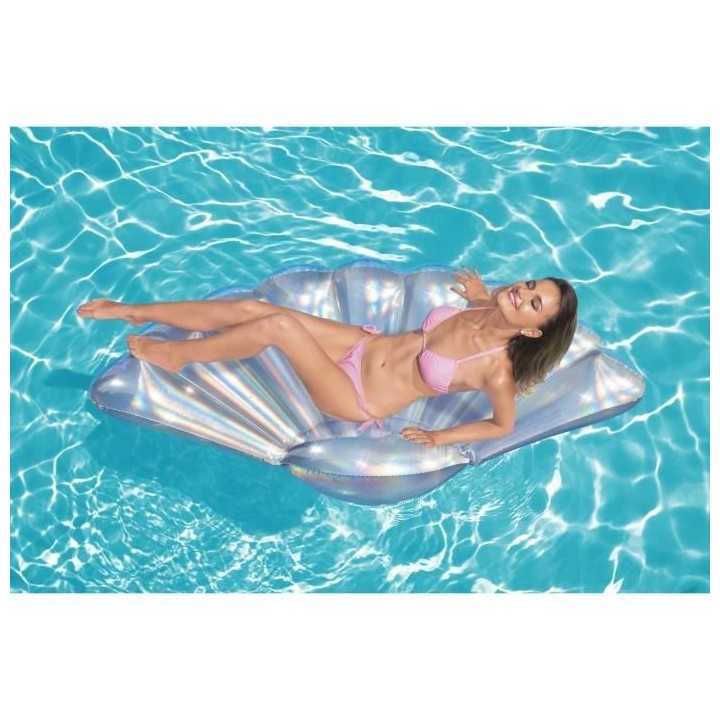 Matelas gonflable iridescent coquillage 180 x 112 cm