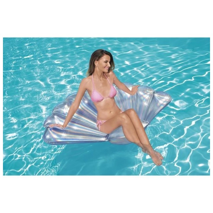 Matelas gonflable iridescent coquillage 180 x 112 cm