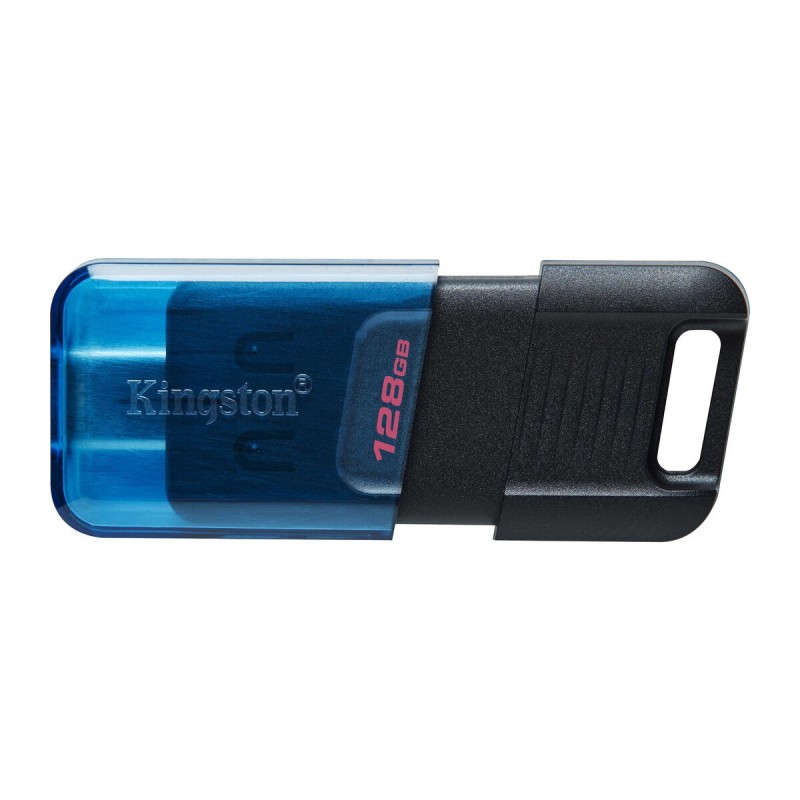 Clé USB Kingston DT80M/128GB Porte-clés Bleu Noir/Bleu 128 GB