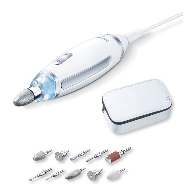 BEURER MP 62 - Kit manucure-pédicure électrique pour les soins des ongles - Vitesse réglable