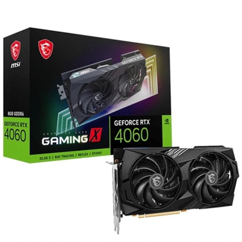 Carte Graphique MSI 912-V516-003 8 GB GDDR6 NVIDIA Geforce RTX 4060