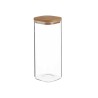 Bocal Fermeture hermétique Transparent Bambou 1,8 L 10,3 x 25,3 x 10,3 cm (12 Unités)