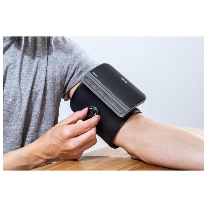 BEURER BM 81 EasyLock - Tensiometre au bras tubulaire connecté - Blue