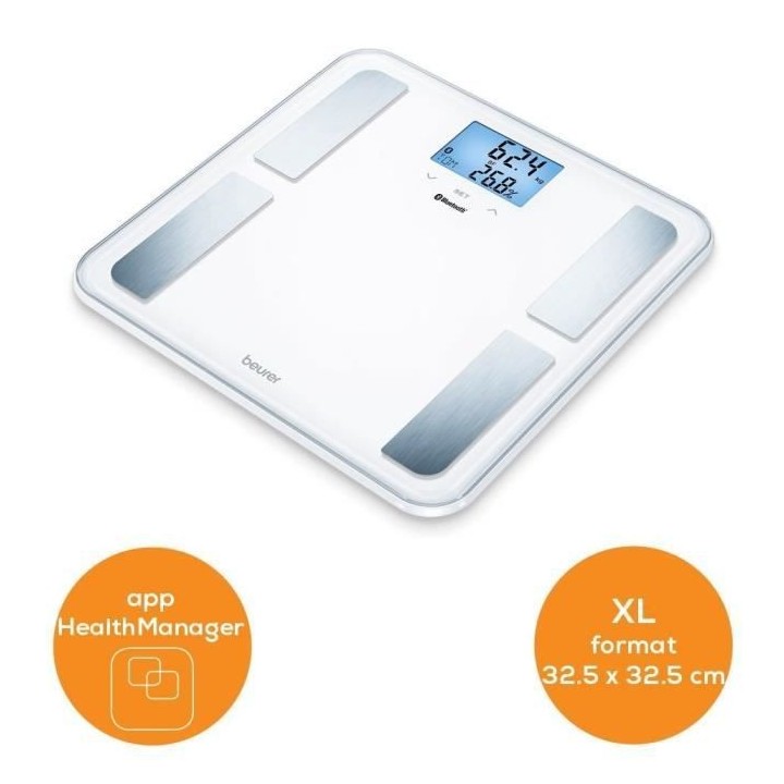 BEURER BF 850 Impédancemetre connecté - Blanc
