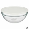 Panier-repas rond avec couvercle Chefs Blanc 1,135 L 17,2 x 7,6 x 17,2 cm (4 Unités)