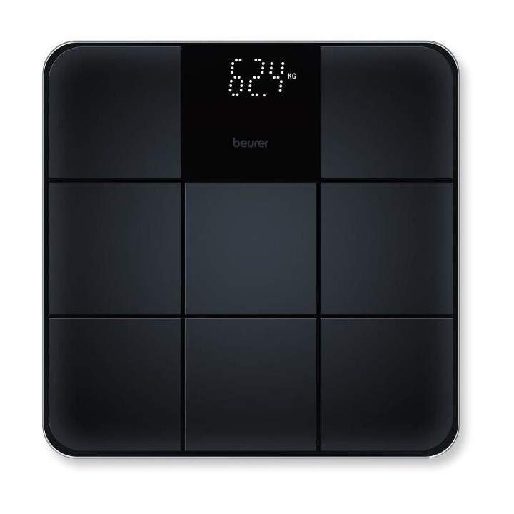 BEURER GS 235 Pese-personne en verre - Noir