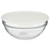 Panier-repas rond avec couvercle Chefs Blanc 1,135 L 17,2 x 7,6 x 17,2 cm (4 Unités)