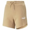 Short de Sport Puma Essentials 5" High Waist Beige