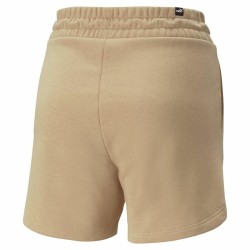 Short de Sport Puma Essentials 5" High Waist Beige