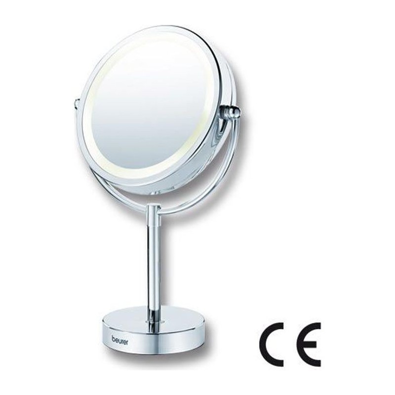 BEURER BS 69 - Miroir électrique lumineux sur pieds- Chrome