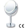 BEURER BS 69 - Miroir électrique lumineux sur pieds- Chrome