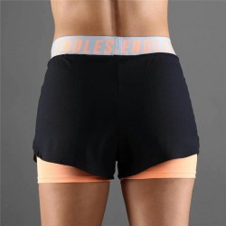 Short de Sport Endless Tech Iconic Orange Noir