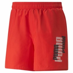 Short de Sport pour Homme Puma Ess+ Logo Power Rouge