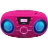 BIGBEN CD61RSUSB Lecteur Radio Cd Portable Usb Rose + Speakers Lumineux