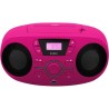 BIGBEN CD61RSUSB Lecteur Radio Cd Portable Usb Rose + Speakers Lumineux