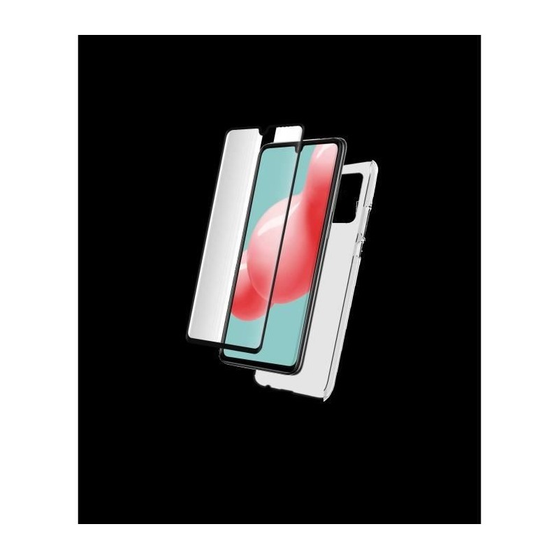 Pack - coque silitrans + verre trempé 2,5D Galaxy A42 5G