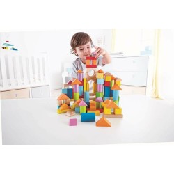 Jeu de construction avec blocs Hape 101 Pièces 27 x 22 x 13 cm