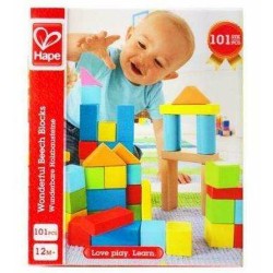 Jeu de construction avec blocs Hape 101 Pièces 27 x 22 x 13 cm