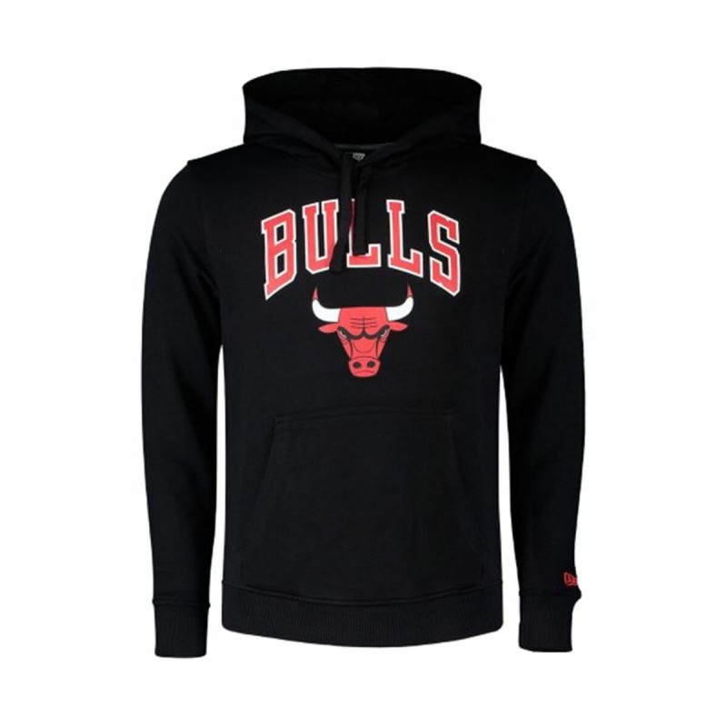 Sweat à capuche homme New Era NBA Chicago Bulls Noir