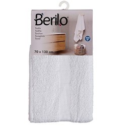 Serviette de toilette Blanc 70 x 130 cm (3 Unités)