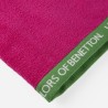 Serviette de plage Benetton  BE NO VELOUR 90 x 160 cm Fuchsia 100 % coton