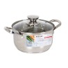 Casserole avec Couvercle en Verre Reslar   Acier 3 L ø 19,6 x 10,9 cm