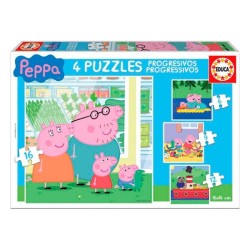 Set de 4 Puzzles   Peppa...