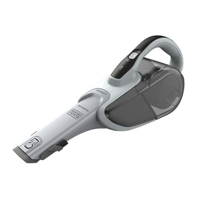 BLACK+DECKER - DVJ215J-QW - Aspirateur de table a main sans sac 7.2V - 610 ml - Technologie cyclonique - Prolongateur intégré