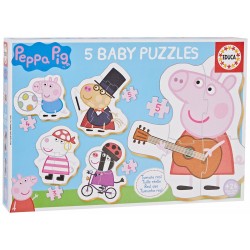 Set de 5 Puzzles   Peppa...