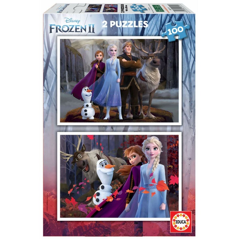 Set de 2 Puzzles   Frozen Believe         100 Pièces 40 x 28 cm  