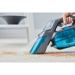 Aspirateur a main BLACK+DECKER - 2 en 1 Spillbuster - 12V 1.5 Ah - Brosse manuelle - bleu