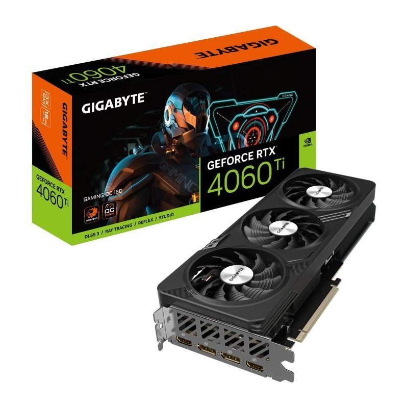 GIGABYTE - Carte Graphique - RTX 4060Ti GAMING OC-16GD