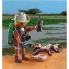 Playset Playmobil Special Plus: Researcher with Alligator 71168 9 Pièces