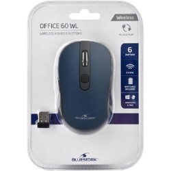 BLUESTORK -Souris Sans Fil - 2,4 GHz - 6 boutons - Bleu