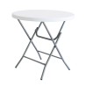 Table Piable Blanc HDPE 80 x 80 x 74 cm