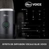 Microphone X USB - Blue Yeti - Condensateur Pro pour Enregistrement, Streaming, Gaming, Podcast sur PC ou Mac - Noir