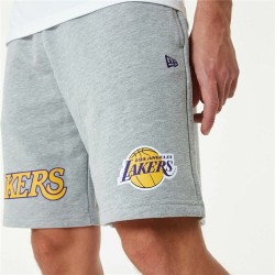 Short de Sport New Era LA Lakers Gris Homme