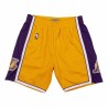 Short de Basket pour Homme Mitchell & Ness LA Lakers Jaune