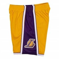 Short de Basket pour Homme Mitchell & Ness LA Lakers Jaune