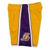 Short de Basket pour Homme Mitchell & Ness LA Lakers Jaune