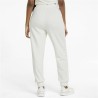 Pantalon de sport long Puma Embroidery High Montagne Blanc Femme