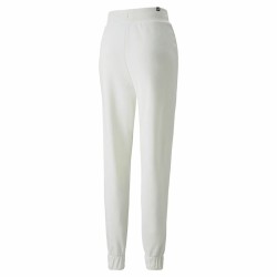 Pantalon de sport long Puma Embroidery High Montagne Blanc Femme