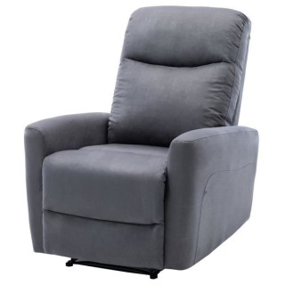 Fauteuil relax électrique - JESS - Tissu gris - 82x97x98cm