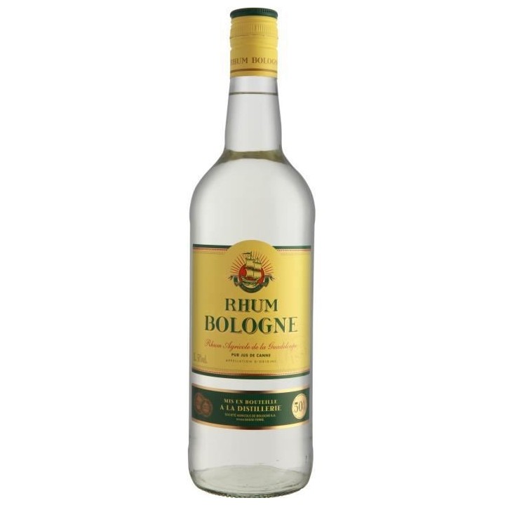 Rhum Bologne - Rhum agricole blanc - Guadeloupe - 50%vol - 100cl