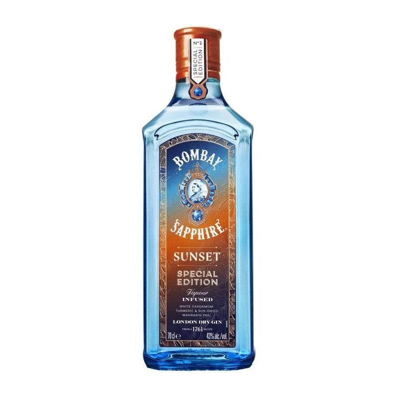 Bombay Sapphire - Sunset Edition Limitée - London Dry Gin - 40,0% Vol. - 70cl