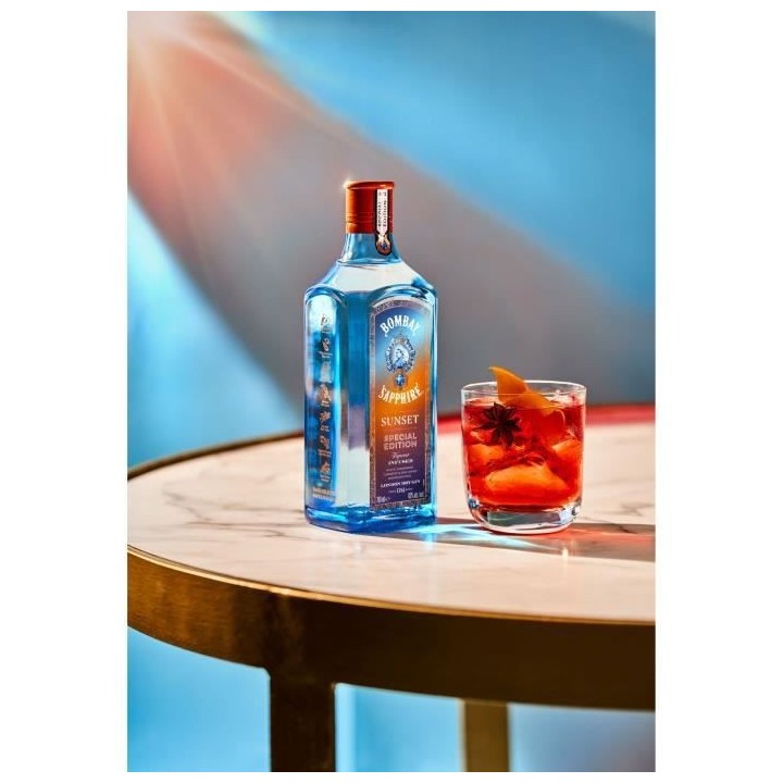Bombay Sapphire - Sunset Edition Limitée - London Dry Gin - 40,0% Vol