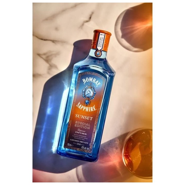 Bombay Sapphire - Sunset Edition Limitée - London Dry Gin - 40,0% Vol