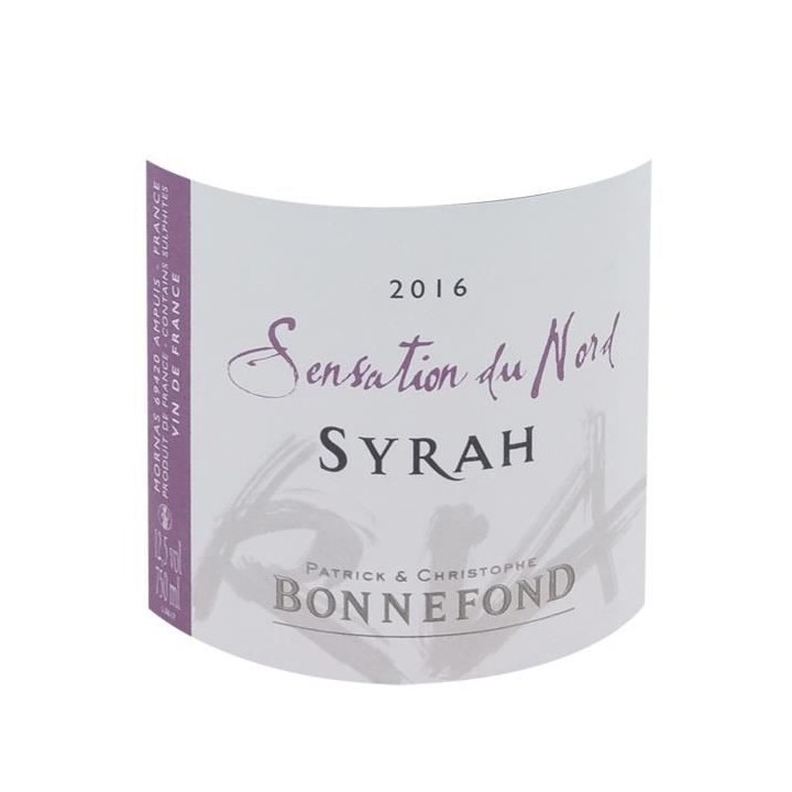 Domaine Bonnefond Sensation du Nord 2016 Vin de France - Vin rouge de