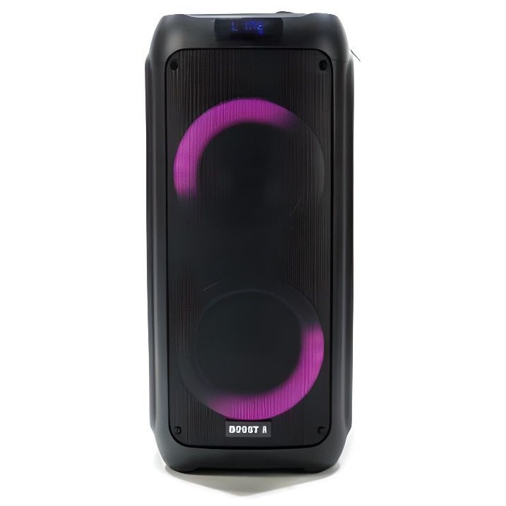 BOOST Enceinte Active Autonome avec Bluetooth 2x 16 cm, USB, TF, AUX,