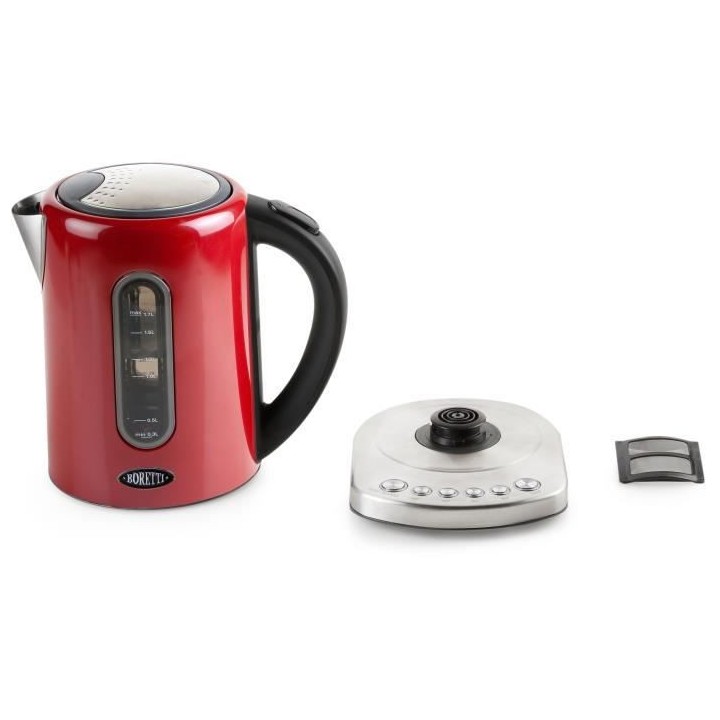 Bouilloire BORETTI - Rouge - 1,7L - 2200W B511